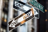 Fototapeta Miasta - Street sign on Broadway in Manhattan, New York City