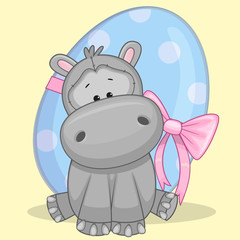  Hippo with egg