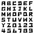 © chartgraphic - square uppercase font