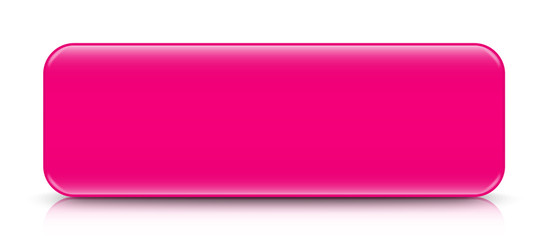 Wall Mural - long pink button template with reflection