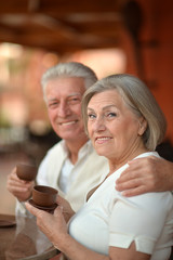 Canvas Print - beautiful elderly couple