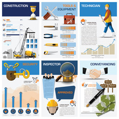 Canvas Print - Real Estate And Property Business Chart Diagram Infographic