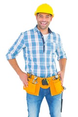 Poster - Confident handyman standing with hands on hips