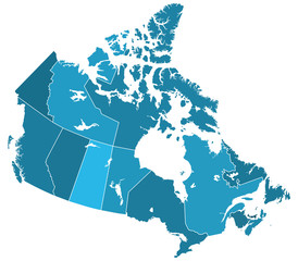 canada regions map