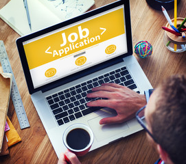 Canvas Print - Job Application Career Apply Vacancy Concepts