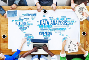 Poster - Data Analysis Analytics Comparison Information Concept