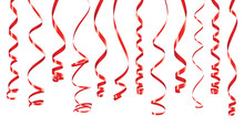 Red Party Ribbons Banner