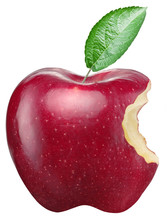 Red Apple On A White Background.