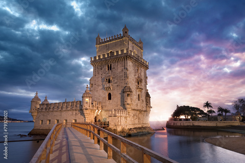 Fototapeta na szkło Belem Tower Lizbona Portugalia