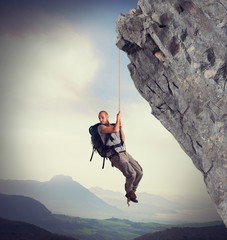 explorer frightened by height