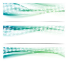 abstract speed satin swoosh dotted header collection