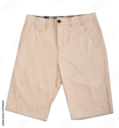 Fotografía Men's shorts isolated on white background