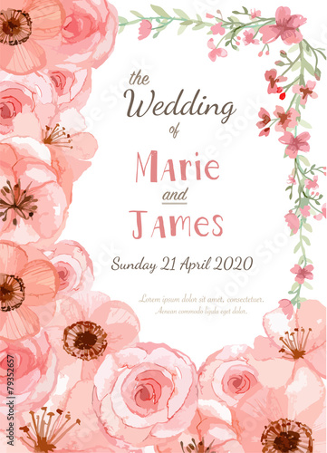 Wedding invitation card