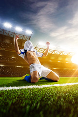 Canvas Print - Soccer player in action