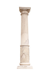 Wall Mural - architectural column isolated on a white background