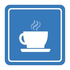 Sticker - Tasse à café dans un panneau