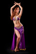 Beautiful belly dancer  in standing pose