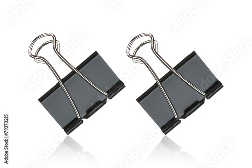 Fotografía Clip black for document or paper clip attachment