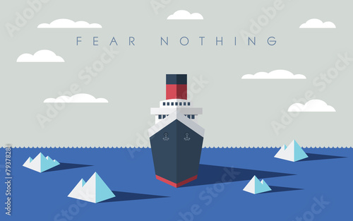 Valokuva  Risky adventure exploration business concept. Fearless explorer