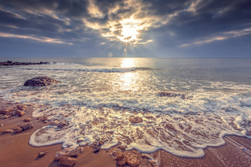 Wall Mural - beautiful cloudscape over the sea
