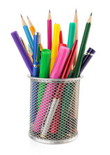 Holder Basket And Pen With Pencil