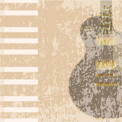 Sticker - Rock Instruments Background