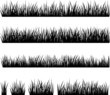 © Julia - Set of silhouette of grass isolated on white background