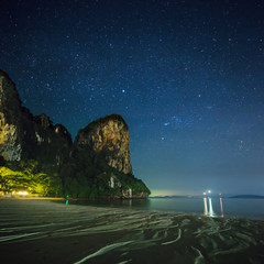 Wall Mural - night tropical landscape. thailand