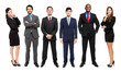 © Minerva Studio - Full-length portrait of group of business people, isolated.