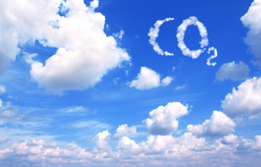 Symbol CO2 from clouds