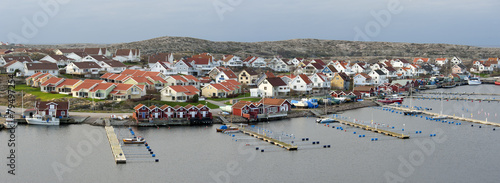 Naklejka - mata magnetyczna na lodówkę Norwegian town