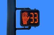 Crosswalk Signal At An Intersection
