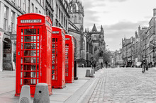 Street View Of Edinburgh, Scotland, UK