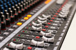 © Hamajones - Sound Check, Sound control music digital audio system,  Equalizer volume on the mixer amplifier, Control of high-quality audio, and equalizer volume on the mixer, amp, mixing, equipment..