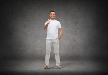 Poster - smiling man showing thumbs up