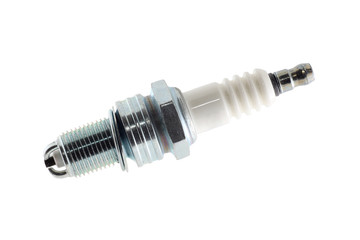 Car spark plug isolated on the white