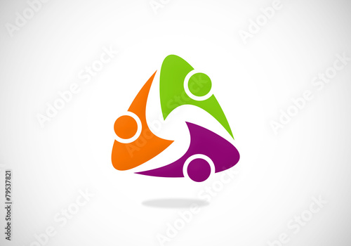 Download people triangle circle vector logo - Buy this stock vector ...