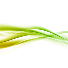 Wall Mural - bright green speed swoosh line abstract modern layout