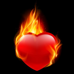 Wall Mural - Fire heart