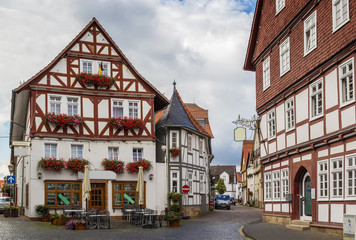 Poster - street in  Fritzlar, Germany