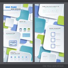 Wall Mural - creative one page website design template