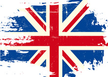 Scratched UK Flag