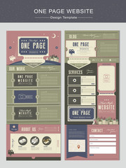 Wall Mural - theater concept one page website design template
