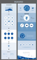 Wall Mural - graceful one page website design template