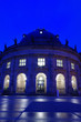 canvas print picture - bode museum auf der museumsinsel in berlin bei nacht