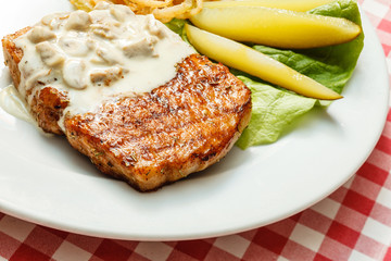 Poster - steak with vegetables