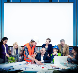 Canvas Print - Business People Office Working Discussion Team Concept