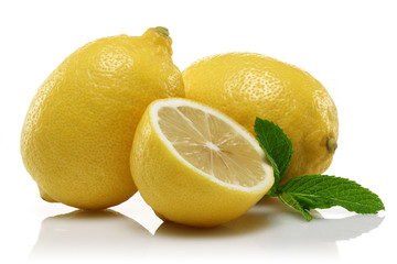 Canvas Print - Lemons and mint