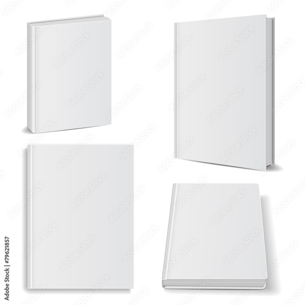 book blank set - obrazy, fototapety, plakaty 