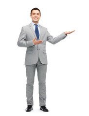 Wall Mural - happy smiling businessman in suit